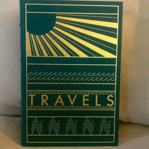 TRAVELS Signed by Michael Crichton, Franklin Library (1988)